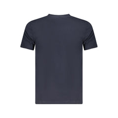 Blue Cotton Men T-Shirt
