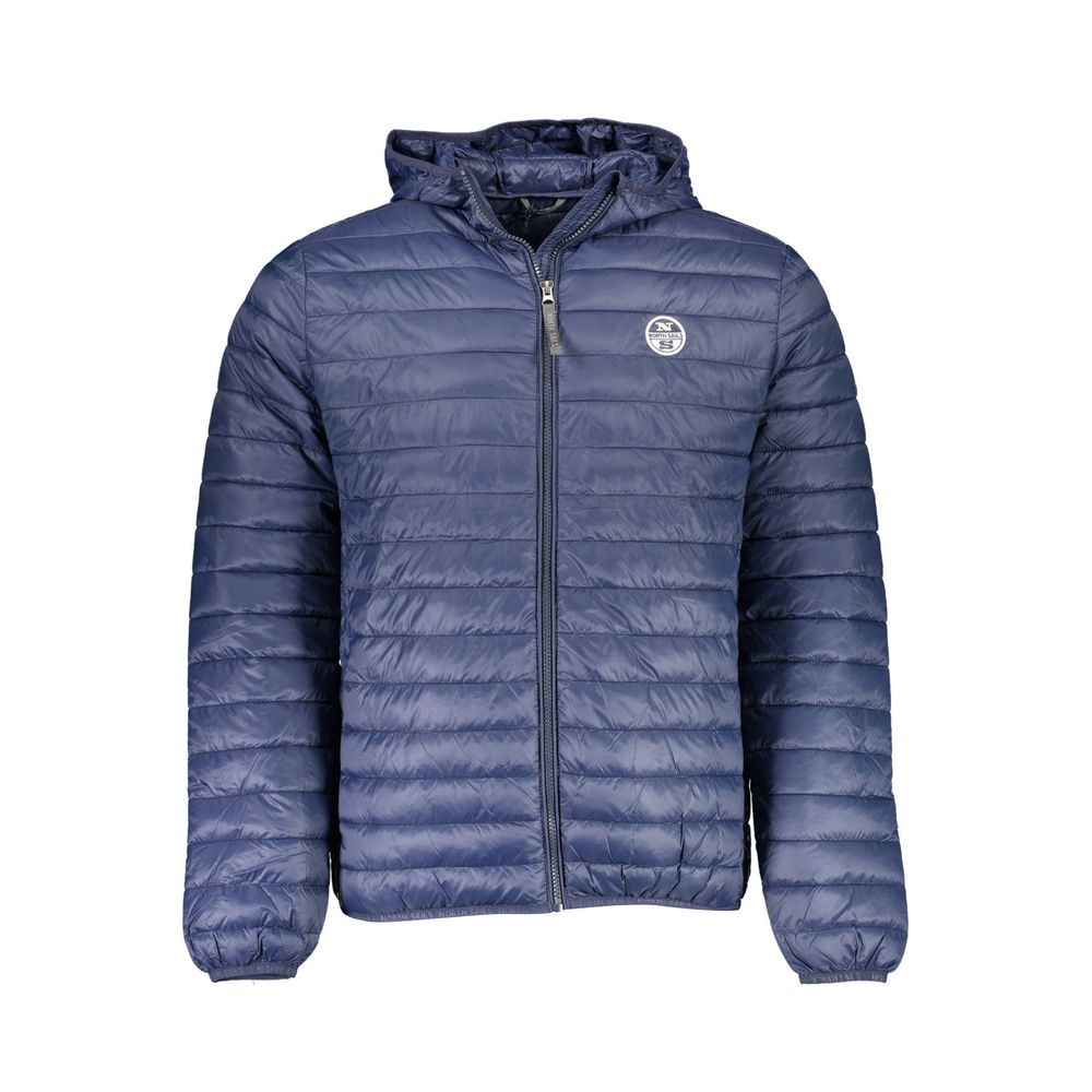 Blue Polyamide Men's Jacket