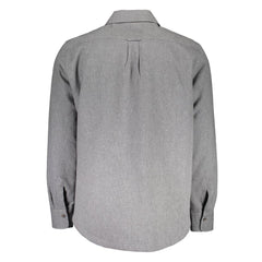 Brown Cotton Men Shirt