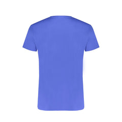 Blue Cotton Men T-Shirt