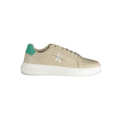 Beige Leather Men's Sneaker