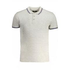 Grigio Cotton Men Polo Shirt