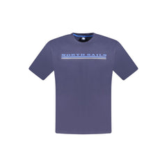 Blue Cotton Mens T-Shirt