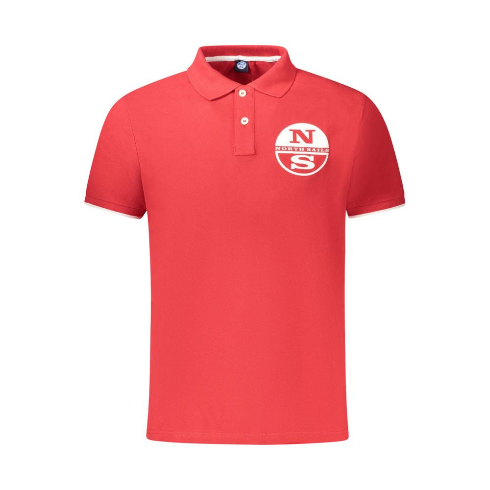 Red Cotton Men Polo