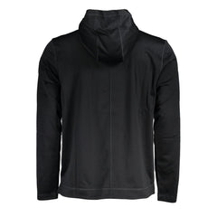 Black Polyester Men's Hoodie