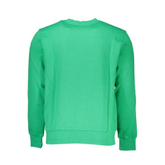 Green Cotton Men Sweater