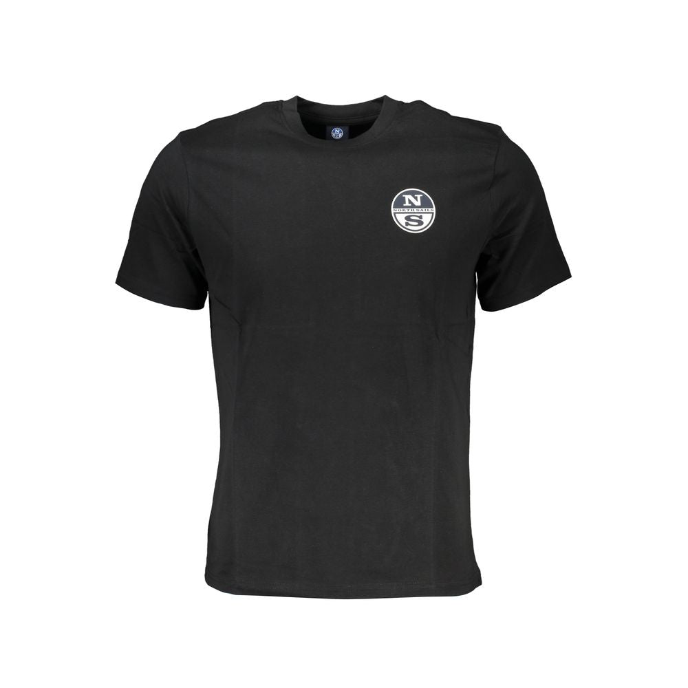 Black Cotton Men T-Shirt