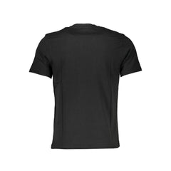 Black Cotton Men T-Shirt