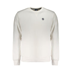 White Cotton Men Sweatshirt