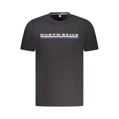 Black Cotton Men T-Shirt