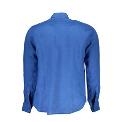 Blu Linen Men Shirt