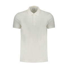 White Cotton Mens Polo Shirt