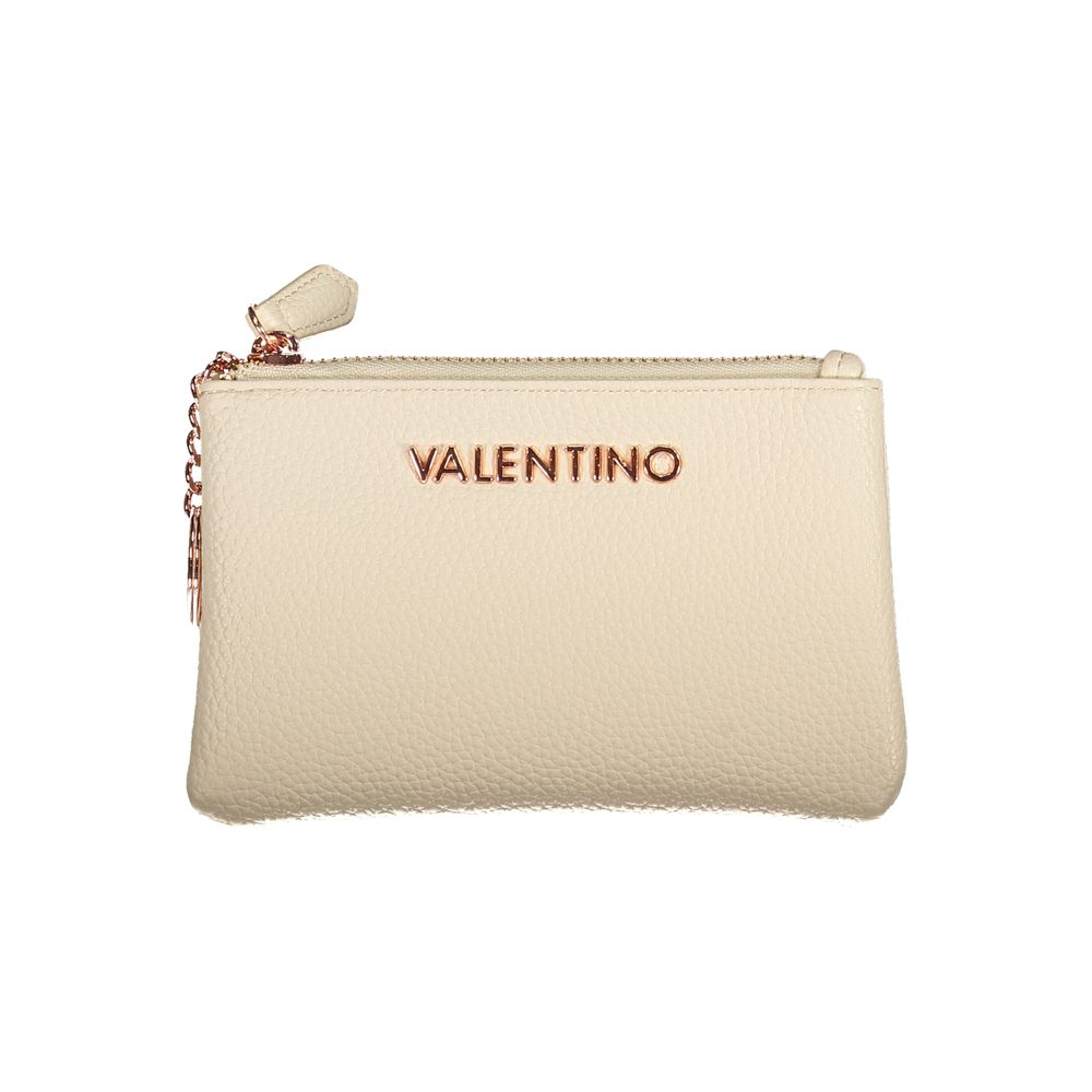 Beige Polyethylene Women Wallet