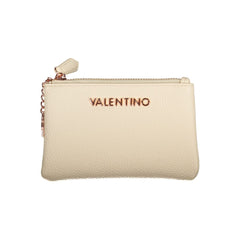 Beige Polyethylene Women Wallet