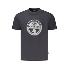 Black Cotton Men T-Shirt