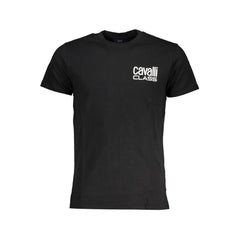 Black Cotton Men T-Shirt