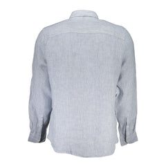 Blue Linen Men Shirt