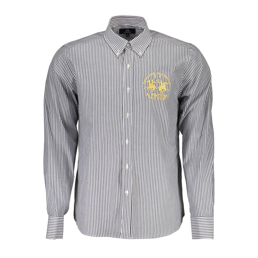 Blu Cotton Men Shirt