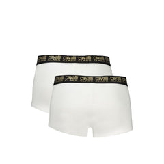 White Cotton Men's Boxer Briefs