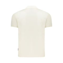 White Cotton Men Polo Shirt