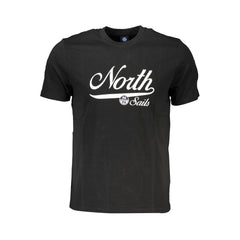 Black Cotton Men T-Shirt