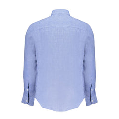 Blu Linen Men Shirt