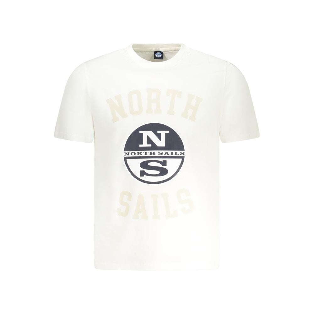 White Cotton Men T-Shirt