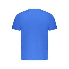 Blue Cotton Men's T-Shirt