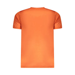 Arancione Polyester Men T-Shirt