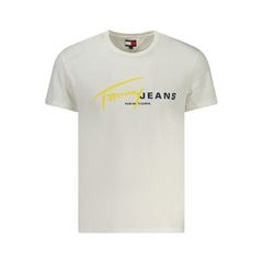 White Cotton Men's T-Shirt