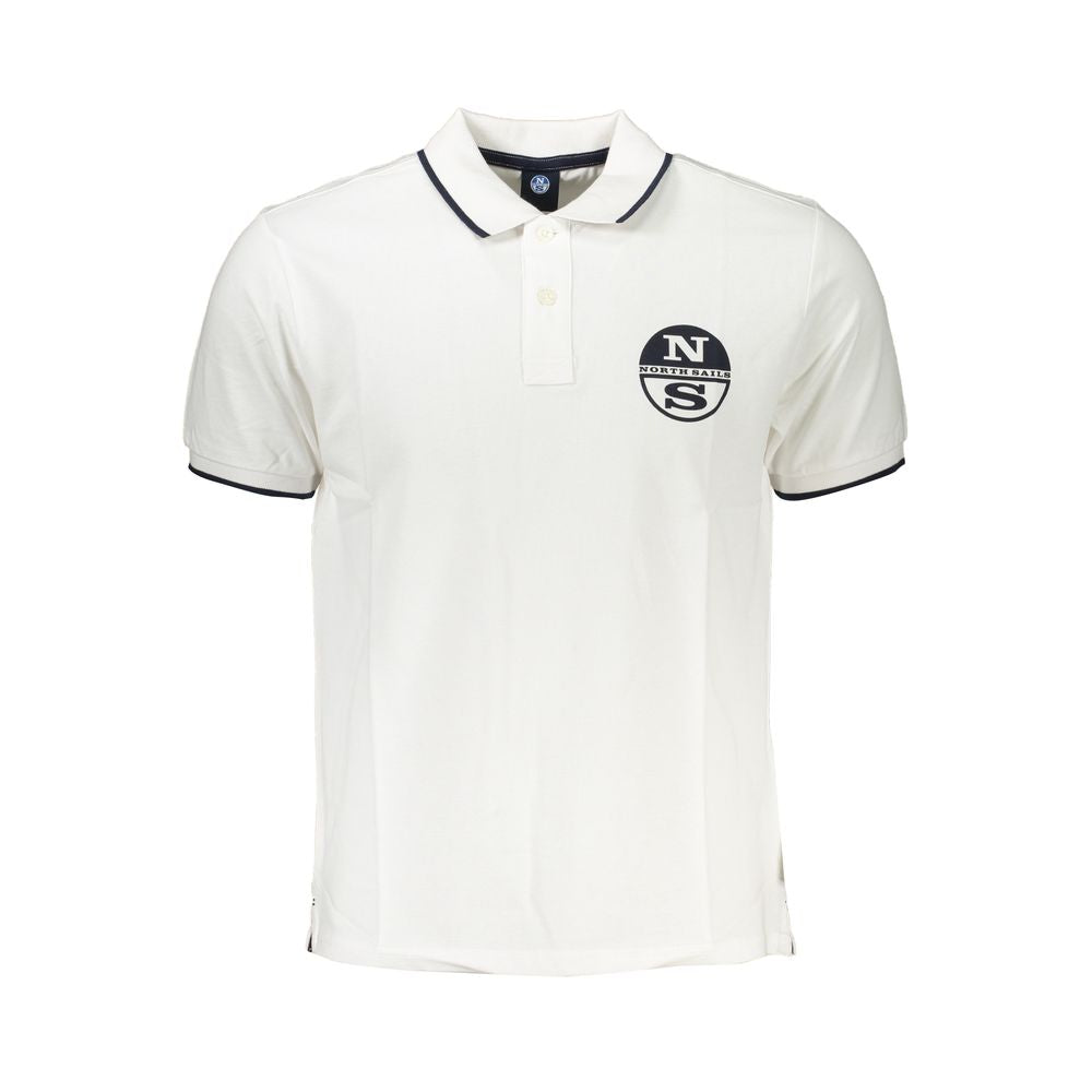 White Cotton Men's Polo Shirt