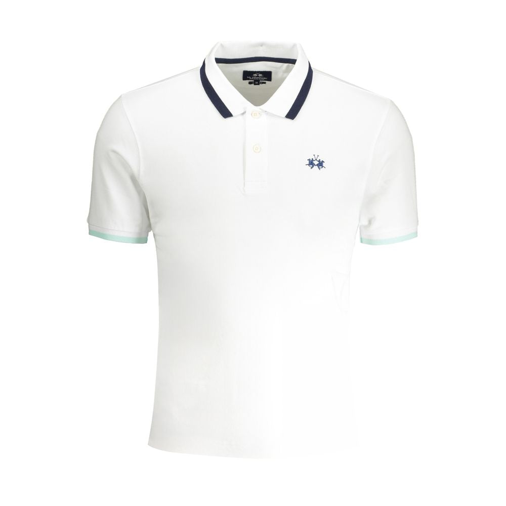 White Cotton Men's Polo Shirt