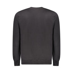Black Cotton Men's Sweatshirt