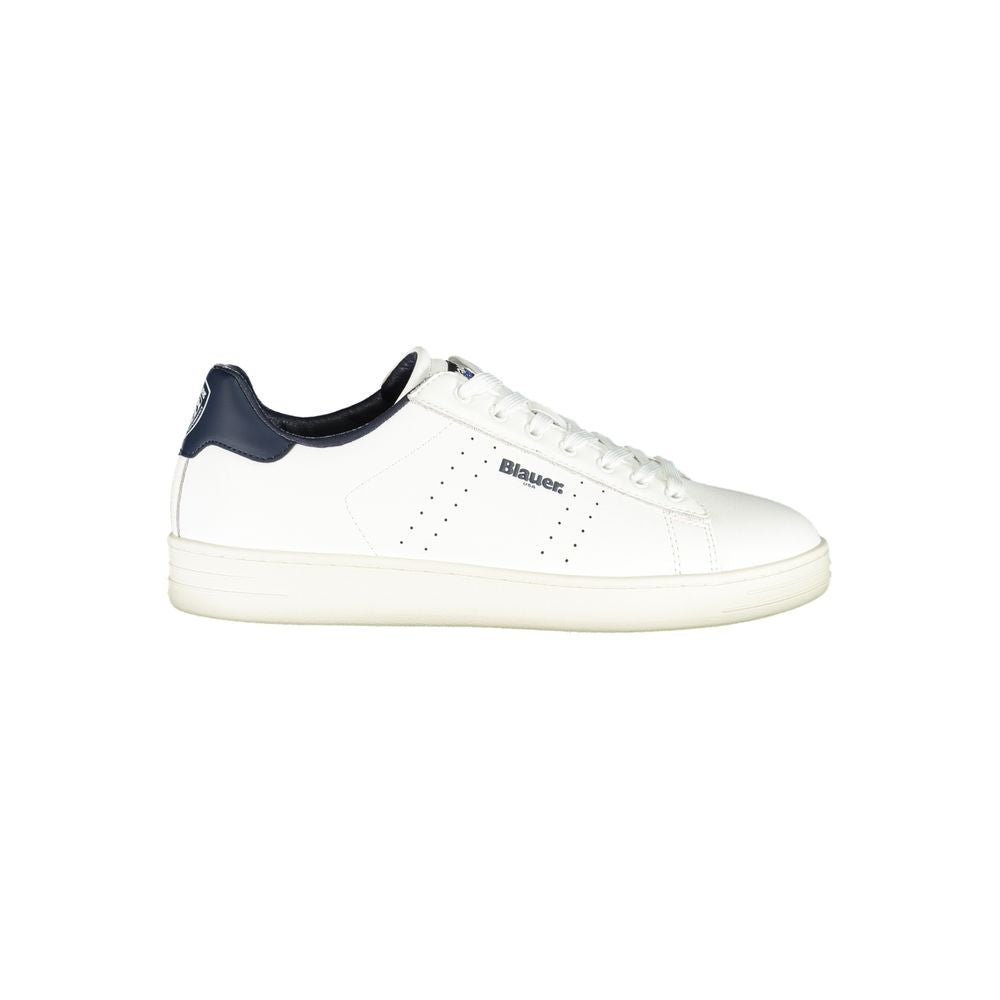 Bianco Polyurethane Men Sneaker