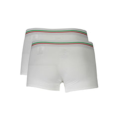White Cotton Men's Boxer Briefs
