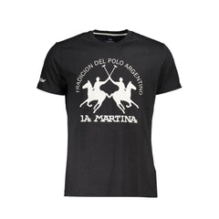 Black Cotton Men's T-Shirt