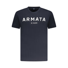 Blu Cotton Men T-Shirt