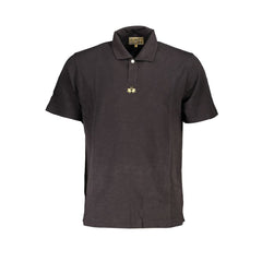 Black Cotton Men's Polo Shirt