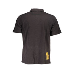 Black Cotton Men's Polo Shirt