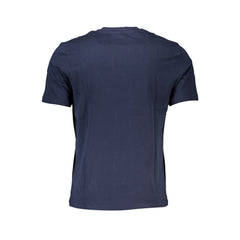 Blu Cotton Men T-Shirt