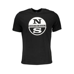 Black Cotton Men's T-Shirt