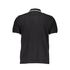 Black Cotton Men's Polo Shirt