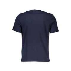 Blue Cotton Men T-Shirt