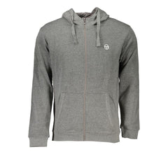 Grigio Cotton Men's Hooded Sweatshirt