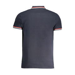 Navy Cotton Men Polo Shirt