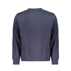 Blue Cotton Men Sweatshirt