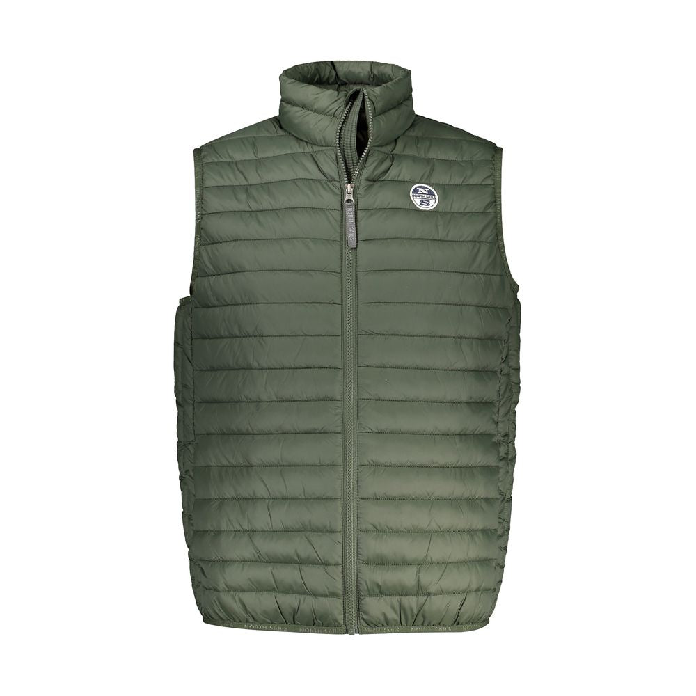 Verde Poliammide Mens Vest