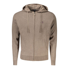 Marrone Poliammide Men's Cardigan