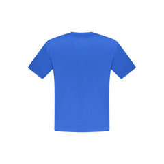 Blue Cotton Men's T-Shirt