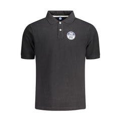 Black Cotton Men's Polo Shirt